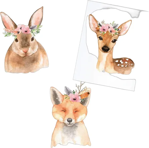 Miniatura 10 de Ritzy Rose Arte de animales de circo morado para niños, impresiones caprichosas para pared, 6 pósteres infantiles para habitación del bebé