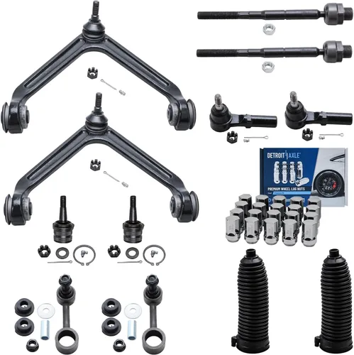 Miniatura 62 de Detroit Axle - Kit de suspensión frontal de 16 piezas para RWD Chrysler 300 Dodge Charger Challenger Magnum 6 brazos de control con rótulas 2