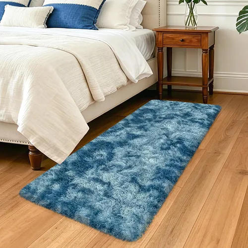 Miniatura 34 de Alfombras de pasillo beige de 2 x 6 pies para dormitorio, sala de estar, alfombra de felpa suave y esponjosa, alfombra de pasillo para pasillos