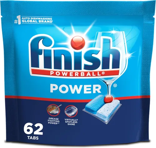 Miniatura 17 de Finish Power Cápsulas para lavavajillas, jabón detergente para lavavajillas sin enjuague previo para limpieza profunda y brillo con poder