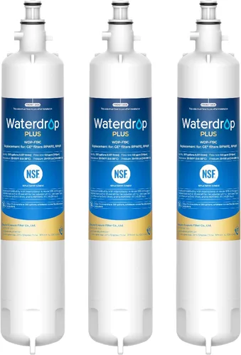 Miniatura 11 de Waterdrop Plus WDP-F19C Reemplazo para filtro de agua de refrigerador GE® RPWFE®, RPWF (con CHIP) NSF 401, compatible con WSG-4, GFE28GBLTS