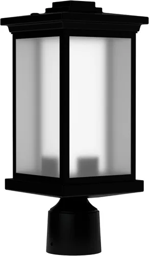 Miniatura 17 de KASTLITE Lámpara de poste para exteriores, se adapta a postes de lámpara de 3 pulgadas, luz de poste de linterna impermeable antioxidante, base E26