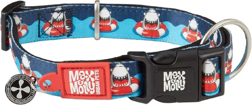 Miniatura 9 de Max & Molly Urban Pets Smart ID - Collar para perro con etiqueta de seguridad QR Gotcha! para mascotas y perfil de mascota personalizado, neopreno