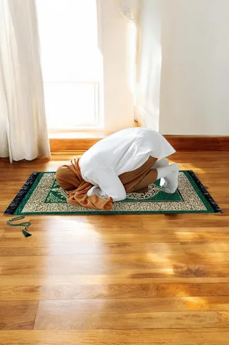 Miniatura 2 de ihvan online Alfombra de oración musulmana Tasbih con 99 cuentas, chenilla suave, ligera y plegable, tapete de oración portátil de viaje, regalo