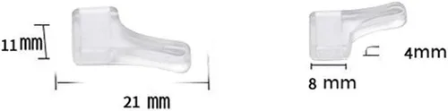 Miniatura 3 de lasenersm 12 Pairs Anti-slip Silicone Ear Grip Hook Eyewear Retainer Holder Eyeglass Temple Tip Eyewear Comfort Replacement Tips for for Glasses