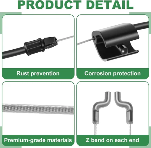 Miniatura 3 de Wadoy Cable de control 946-1130 compatible con MTD, Troy Bilt, Craftsman cortacésped de repuesto para 746-1130 cable de zona de motor 12av565q711