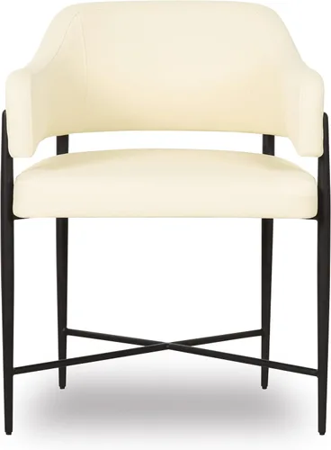 Miniatura 4 de Tov Furniture Sezanne Silla de comedor (crema, cuero vegano)