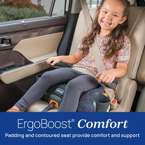 Miniatura 3 de Chicco GoFit ClearTex Plus Asiento Elevador para Automóvil sin Respaldo, Sistema de Anclaje LATCH, Liberación Rápida LATCH, Asiento Elevador Puesta