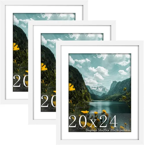 Miniatura 38 de Picrit Paquete de 3 portarretratos de 20 x 20 pulgadas, póster de 16 x 16 pulgadas con paspartú o de 20 x 20 pulgadas sin paspartú para montaje