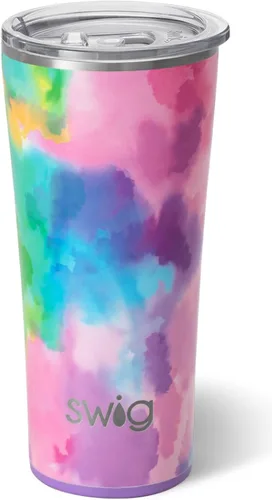 Miniatura 19 de Swig Life - Vaso de 22 oz con aislamiento térmico, vaso de café con tapa, apto para portavasos, apto para lavavajillas, acero inoxidable, taza