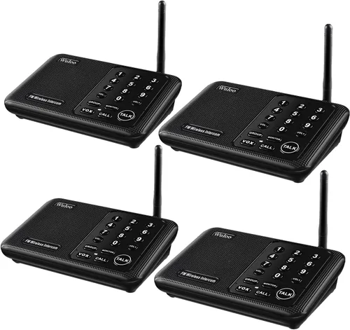 Miniatura 10 de Ampliable para Wuloo Intercomunicadores inalámbricos para el hogar 5280 pies Rango 10 canales 3 Código