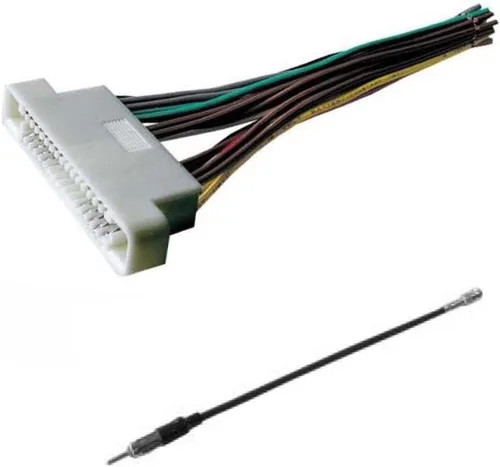 Arnés de cables de radio estéreo para automóvil y adaptador de antena para radio de posventa para algunos Buick Lesabre 2000-2006, Oldsmobile Aurora