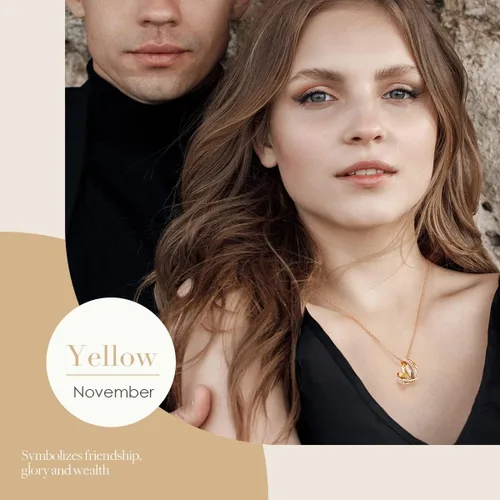 Miniatura 8 de CDE - Collares con colgante de corazón para mujer, tono de plata y oro rosa, piedra natal para Día de la Madre, San Valentín, cumpleaños