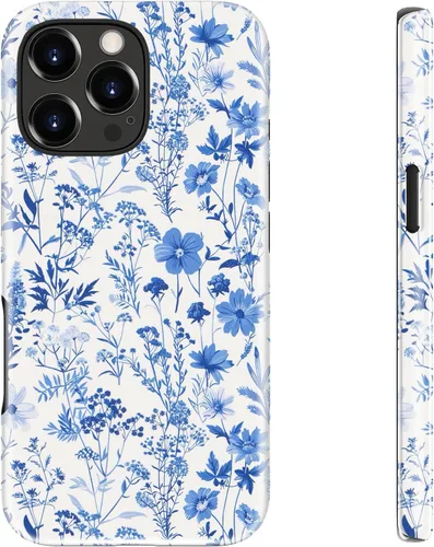 Miniatura 13 de bemal Funda para iPhone 12 Mini, estética, vintage, floreciente, peonía, concha, femenina, compatible con MagSafe, moderna, única, moderna, moderna
