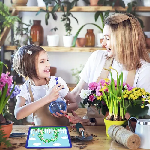 Miniatura 3 de GLOBLELAND Juego de troqueles de vallas de jardín para árboles y plantas, plantilla de estampado de flores de acero al carbono para hacer tarjetas