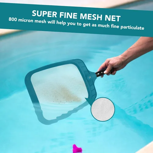 Miniatura 5 de POOLWHALE Red Profesional de Espumadera para Piscina, Bolsa de Malla Fina, Herramienta de Limpieza de Hojas de Piscina de Servicio Pesado - Limpieza