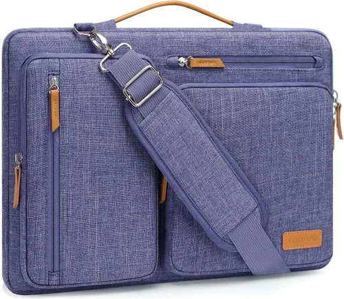 Miniatura 33 de MOSISO Bolsa de hombro protectora 360 para laptop, bolsas de computadora de 15-15.6 pulgadas compatibles con MacBook Pro de 16 pulgadas, HP, Dell