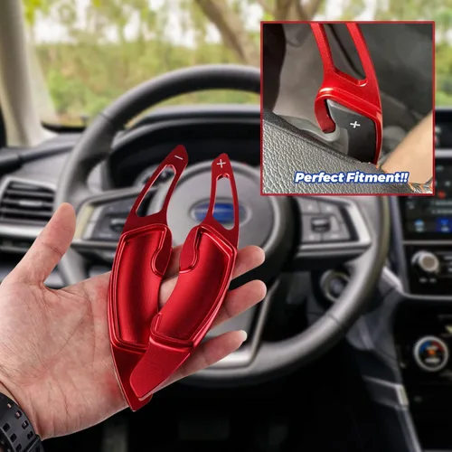 Miniatura 3 de CKE Compatible con Subaru Crosstrek Forester Outback Impreza Legacy Ascent WRX BRZ Scion FR-S GT86 - Extension de cambio mediante levas para Rojo