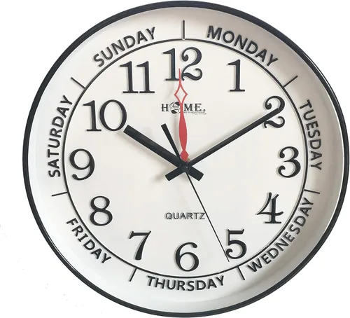 Miniatura 14 de Uniware - Reloj de pared silencioso sin tictac de diseño moderno conciso para decoración de sala de estar, oficina, dormitorio