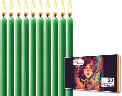 Miniatura 29 de Juego de 20 velas cónicas de color sólido, velas de cera de parafina sin goteo de 4 pulgadas con mecha de algodón, ideal para bodas, shabat, Rojo