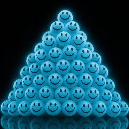 Miniatura 11 de ArtCreativity 36 bolas de rebote de cara sonriente rosa que brillan en la oscuridad, paquete a granel de 36 a 1 pulgada de alto rebote para niños
