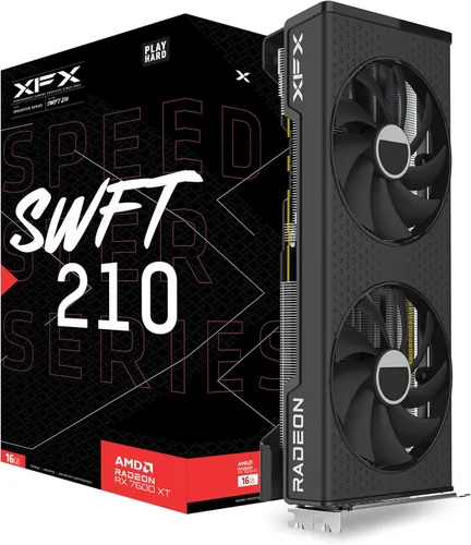 Miniatura 22 de XFX Speedster SWFT105 Radeon RX 6400 Tarjeta gráfica para juegos con 4 GB GDDR6, AMD RDNA 2 RX-64XL4SFG2