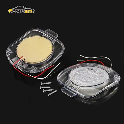 Miniatura 5 de Partsam Par de 19 luces LED ámbar de señal de giro delanteras, lámparas de esquina con lente transparente de repuesto para Freightliner Century
