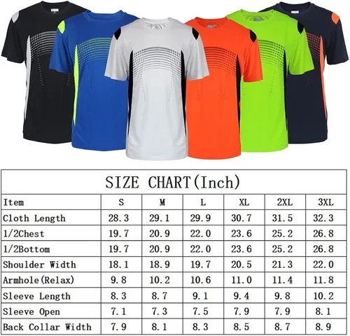 Miniatura 6 de Gary Com 5 Pack Men's Quick Dry Moisture Wicking Active Athletic Performance Crew Fashion T-Shirt