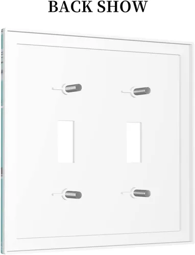 Miniatura 765 de Placa de Interruptor de Luz Azul de 1 Gang, Placa de Pared Decorativa de Palanca Individual, Cubierta de Placa de Pared de Palanca, Placa Frontal