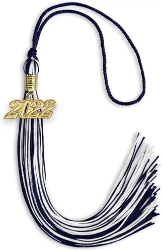 Miniatura 278 de Endea Graduation - Borla de doble color mixto con fecha dorada (negro/dorado antiguo, 2021)