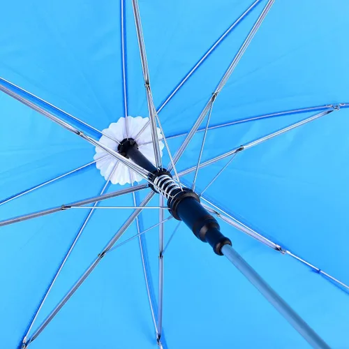Miniatura 4 de BG Sombrilla ligera de color sólido para niños con silbato novedoso (azul)