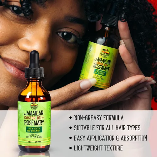 Miniatura 7 de JAMAICAN Ambre Aceite de ricino negro orgánico – 2 fl oz – Para la fuerza del cabello, cuero cabelludo, aceite de masaje corporal y cejas