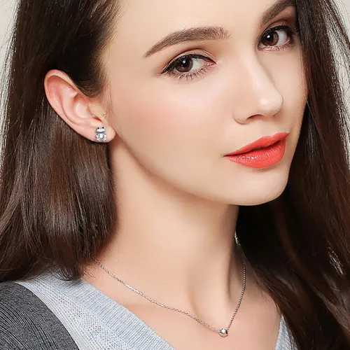 Miniatura 2 de Alphm Juego de joyas de plata de ley S925 con forma de corazón de rana, anillo y pulsera para mujeres y niñas