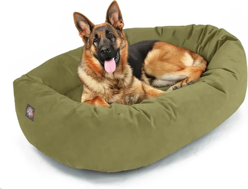 Miniatura 8 de Majestic Pet Cama para Perros Grandes Lavable de 40 Pulgadas, Mueble Ortopédico en Forma de Donut para Perros Grandes, Almohadilla y Alfombra de Gris