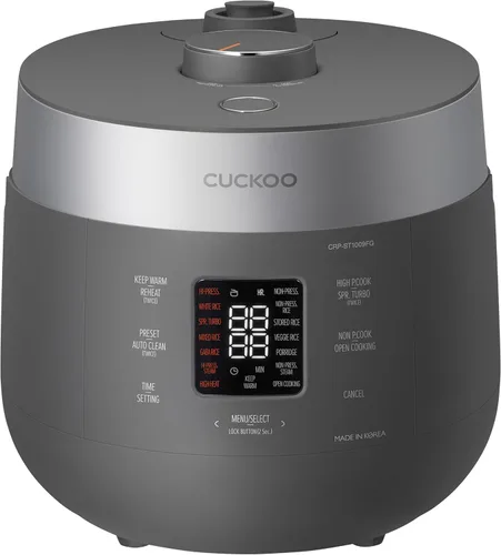Miniatura 12 de CUCKOO Arrocera de Doble Presión de 10 Tazas (sin cocinar) / 20 Tazas (cocidas) con Olla Interior Antiadherente, Gran Arrocera y Mantenedora