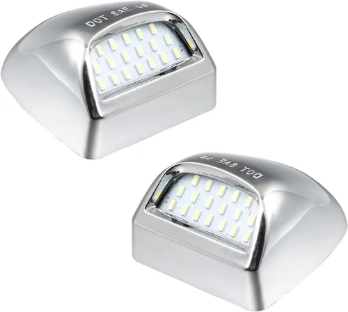Miniatura 9 de Lámparas LED para matrícula compatibles con Silverado Suburban Tahoe GMC Sierra 1500 2500 3500 HD Escalade EXT, 6000 K, color blanco, paquete de 2