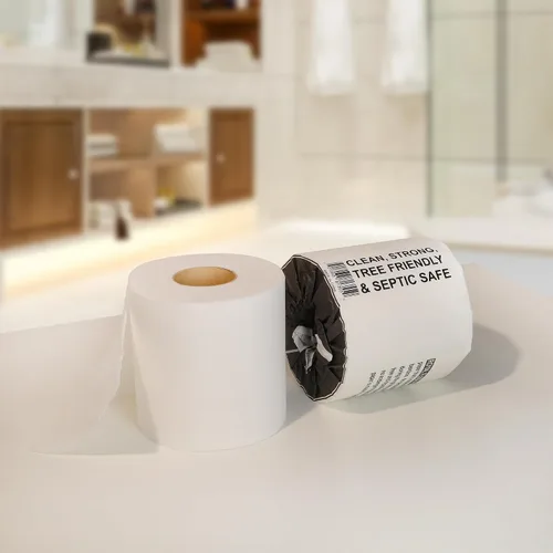 Miniatura 5 de Papel higiénico 100% bambú, caja de 48 rollos de papel higiénico sostenible, seguro para sépticos, ecológico, 3 capas, 300 hojas, sin árboles, sin