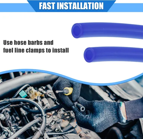 Miniatura 7 de Manguera de ventilación de combustible, 0.2 x 157 pulgadas, tubo universal de manguera de gasolina de 0.197 in x 13.1 ft, tubo universal para Azul