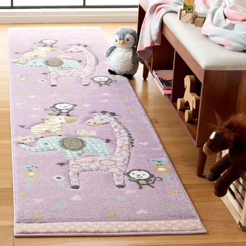 Miniatura 21 de SAFAVIEH Carousel Kids Collection - Alfombra decorativa de 2 x 3 pies, color marfil, diseño animal, no desprende pelusa y de fácil cuidado, ideal
