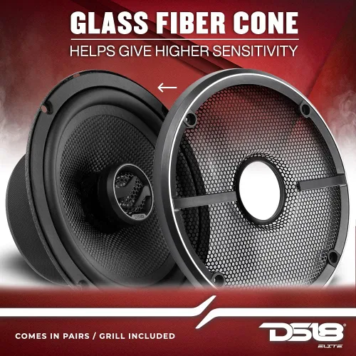Miniatura 3 de DS18 ZXI-654 Altavoz coaxial de audio para automóvil de 6.5 pulgadas con tweeter de neodimio incorporado y cono de Kevlar - 2 vías 240 vatios máx. 4