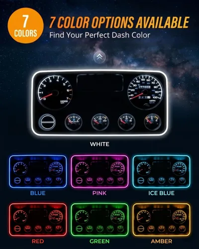 Miniatura 8 de WLJH Panel de Instrumentos Azul Brillante Conjunto de Medidores Velocímetro Tacómetro Bombilla Indicadora Kit Completo de Luces LED Paquete