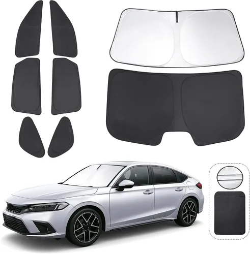 Miniatura 16 de TINGLU Parasoles para Ventanas para Mazda 3 2019-2026 Accesorios Coche Ventanas Laterales Completas Parabrisas Triangular Trasero Protector Solar