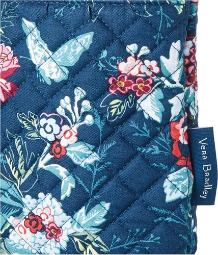 Miniatura 4 de Vera Bradley - Bolsa cruzada para mujer, de algodón característico de la marca, con triple cremallera, hipster