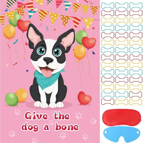Miniatura 19 de Juego de fiesta de Hooqict Pin The Hat On The Cat para gatos, juegos de fiesta de cumpleaños de gato para niños, suministros de fiesta de cumpleaños