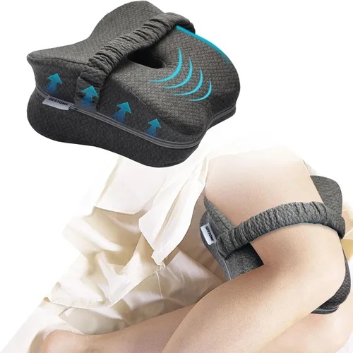 Miniatura 5 de Almohada de rodilla para dormir de lado, almohada larga de pierna de rodilla de 13.8 pulgadas para dormir de lado, almohada de espuma viscoelástica