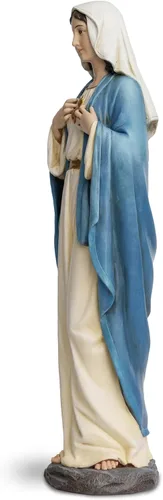 Miniatura 4 de DevotedWalls Estatua de la Virgen María de 20.5 pulgadas de alto, estatua del corazón inmaculado de María para Pascua, estatua de la Madre de Jesús