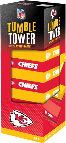 Miniatura 20 de MasterPieces Día del juego - NFL San Francisco 49ers - Torre de caída con licencia oficial, bloques de madera real