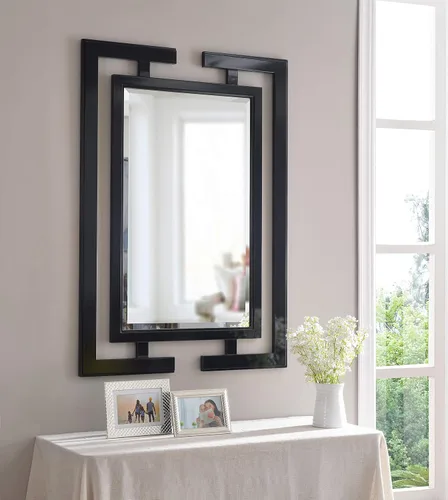 Miniatura 3 de Kenroy Home Espejo de pared casual, 41 pulgadas de alto, 0.75 pulgadas de largo, 29 pulgadas de ancho con negro brillante