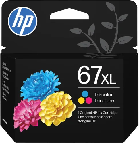 HP 67XL | Cartucho de tinta | Funciona con HP ENVY 6000 Series, HP ENVY Pro 6400 Series, HP DeskJet 1255, 2700 Series, DeskJet Plus 4100 Series |