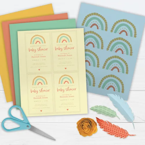 Miniatura 6 de PrintWorks - Cartulina Boho Rainbow de 8.5 x 11 pulgadas, 50 hojas, 5 tonos bohemios surtidos, ideal para proyectos escolares y artesanales, 67